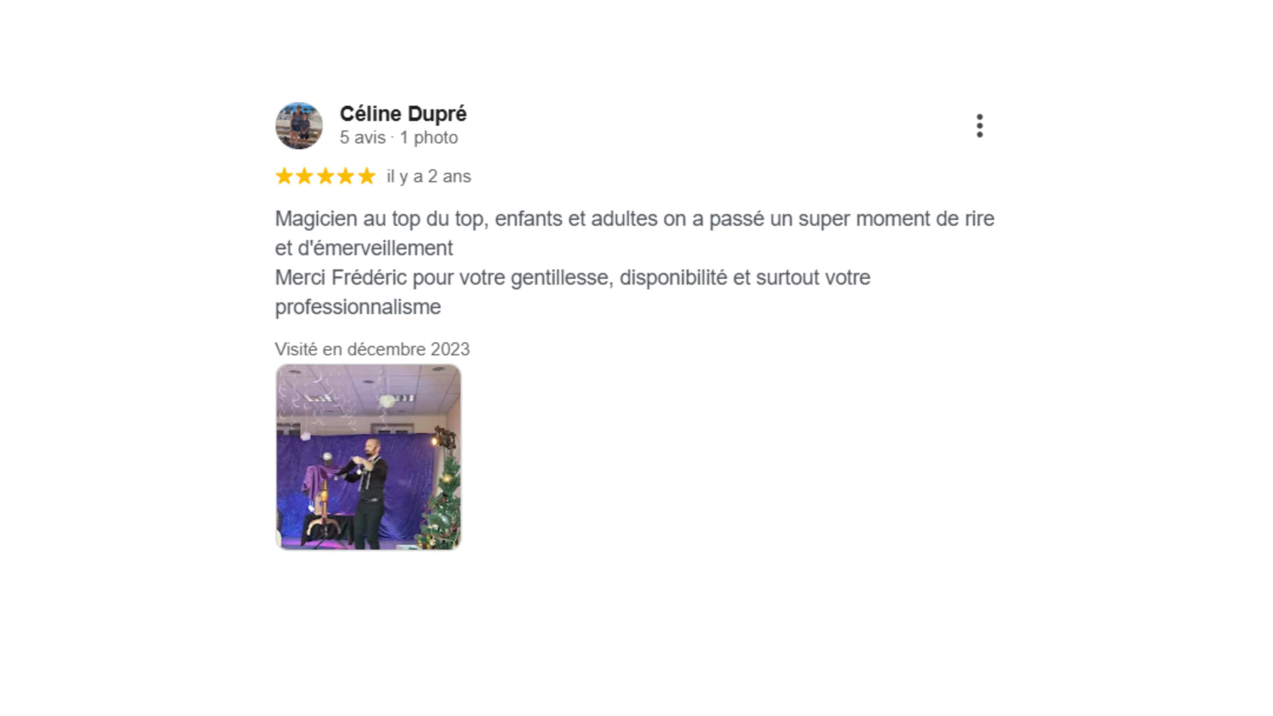 spectacle de magie associatif
