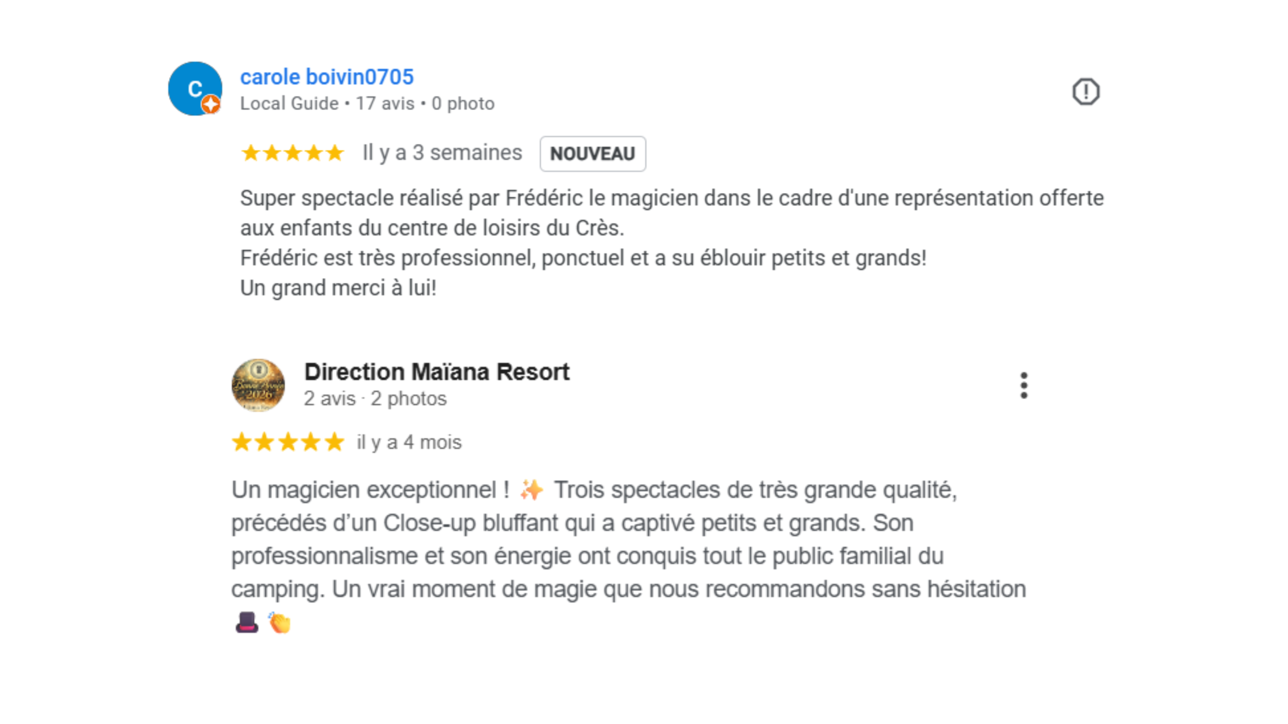 spectacle de magie associatif